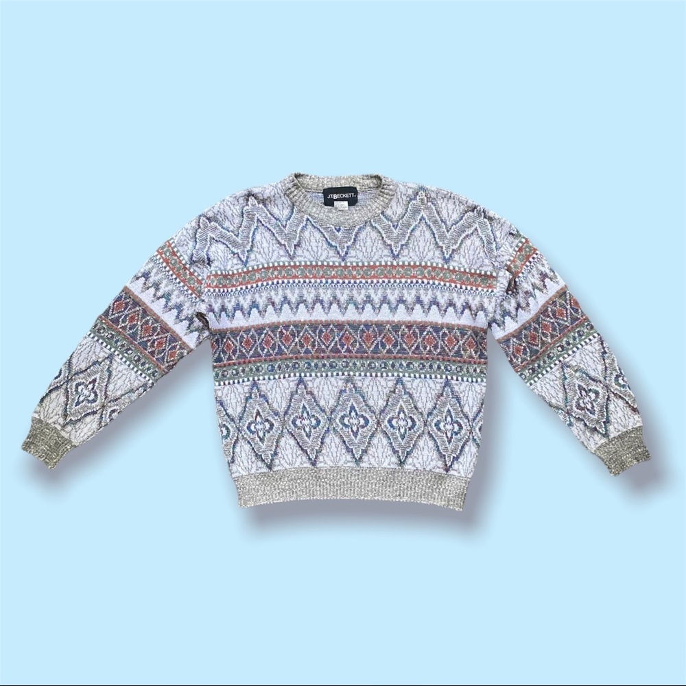 Psychedelic Groovy Patterned Sweater